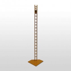 Soporte Maniquí Escala Dorado-Anaranjado