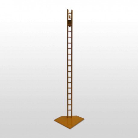 Soporte Maniquí Escala Dorado-Anaranjado