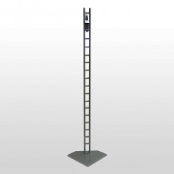 Soporte Maniquí Escala Plateado