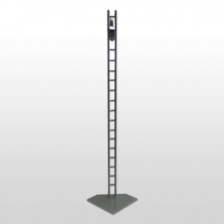 Soporte Maniquí Escala Plateado